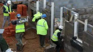 Construction site in UK, file pic