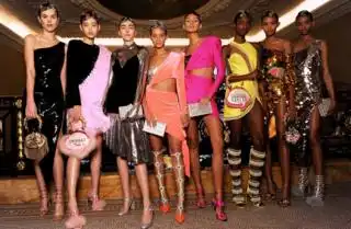 Models at the Sophia Webster AW18 presentation