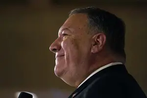 Mike Pompeo speaks.