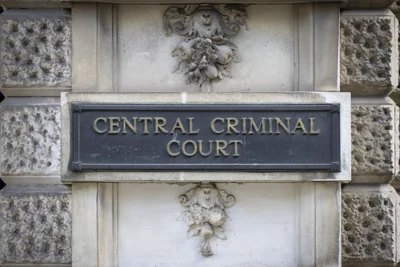 A sign for the Central Criminal Court on the 11th of March 2025 in London, United Kingdom. The Central Criminal Court of England and Wales, commonly referred to as the Old Bailey after the street on which it stands, is a criminal court building in central London, one of several that house the Crown Court of England and Wales (photo by Andrew Aitchison / In pictures via Getty Images)