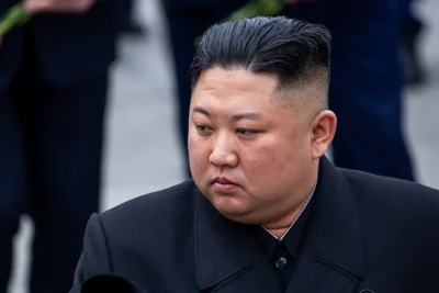 April 26, 2019 - Vladivostok, Primorsky Krai - North Korean leader Kim Jong-un during the ceremony of laying flowers and wreaths at the memorial of eternal fire in Vladivostok; Shutterstock ID 1385497733; Purchase Order: -
