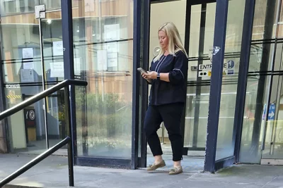 Lyndsey Amos, aged 49, of Teesdale Road, Long Eaton, leaving Nottingham Crown Court after being handed a suspended sentence for stealing ?38,000 from her dementia-suffering father's bank accounts. Photo: Tuesday 1st July 2025. (Copyright: Reach Plc)