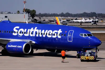 A Southwest Airlines aircraft at Sarasota-Bradenton International Airport, similar to those whose manuals William examined.