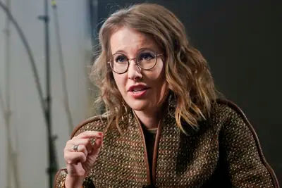 Ksenia Sobchak during her 2018 presidential campaign against Vladimir Putin.